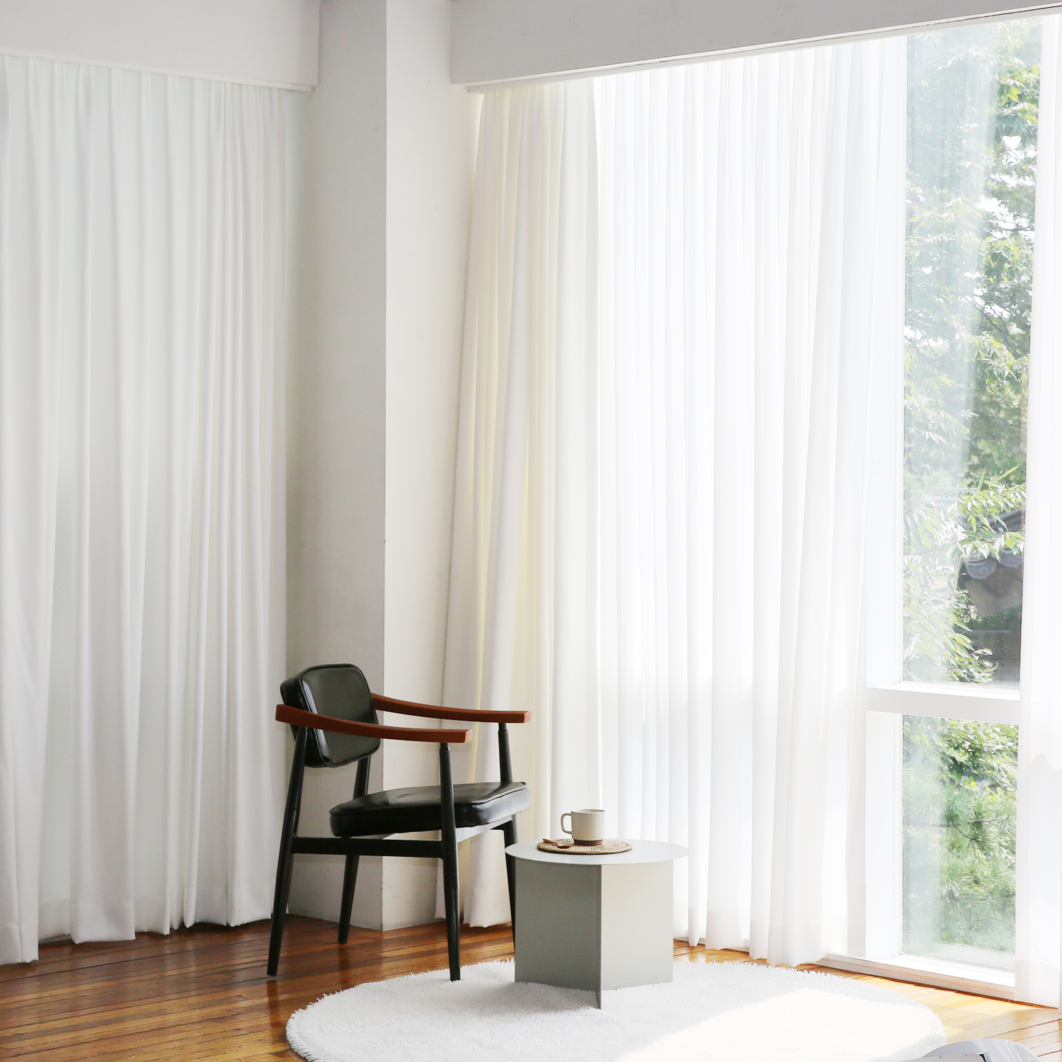 윈도우드레스 차르르 쉬폰커튼 핀 평식 스타일 24,800원