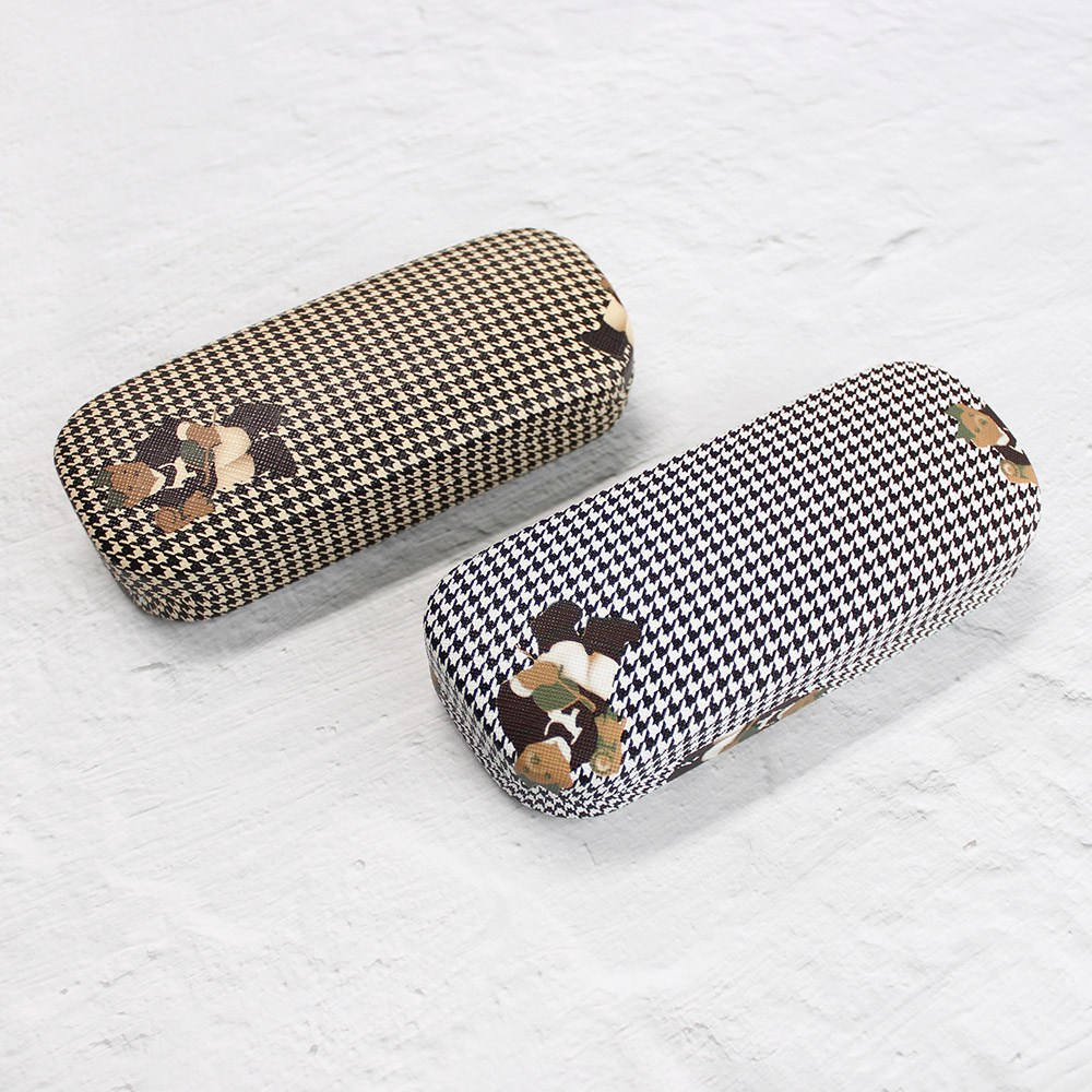 라피던트 하운드투스 체크 곰돌이 안경집 안경/선글라스 하드 케이스 (안경닦이 포함) 11,400원