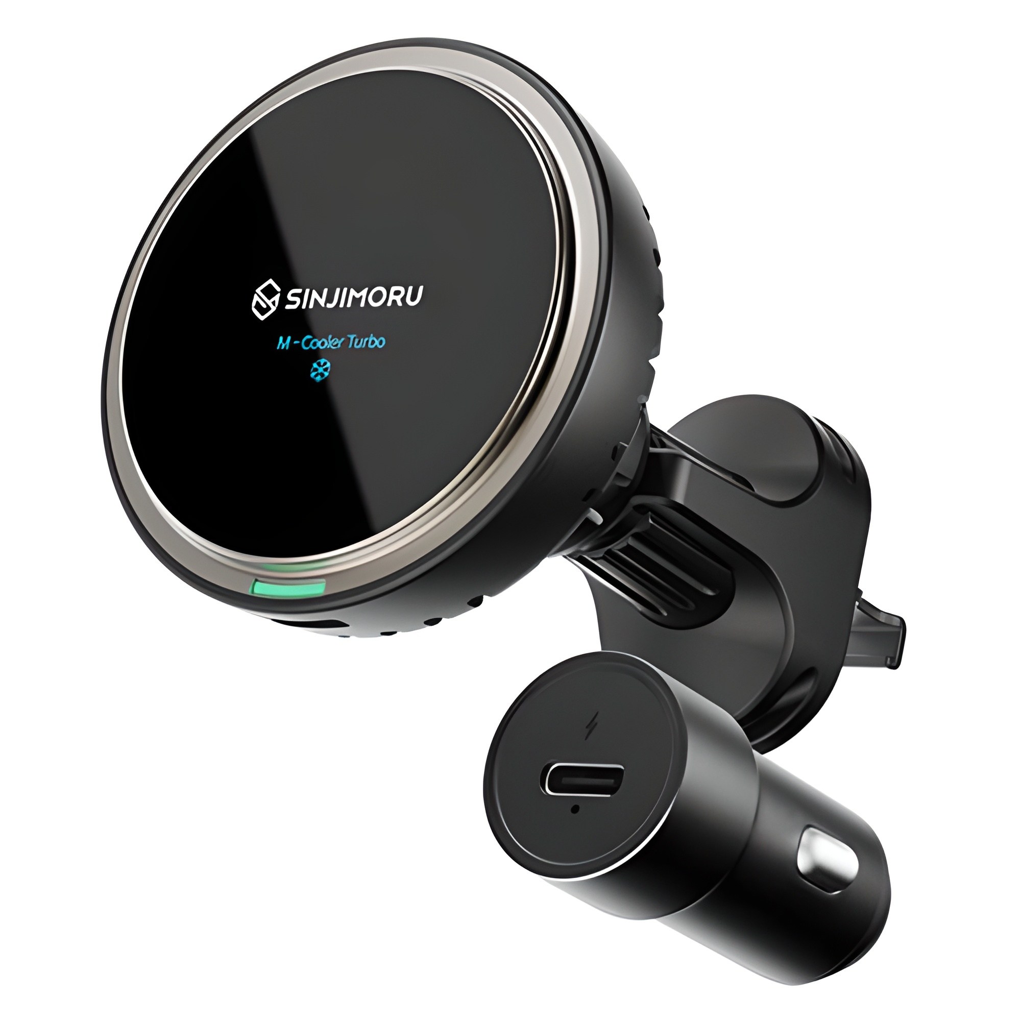 신지모루 큐아이2 엠 터보쿨러 맥세이프 차량용 무선충전 거치대 + 30W 시거잭 + 씨 투 씨 케이블 세트 38,900원