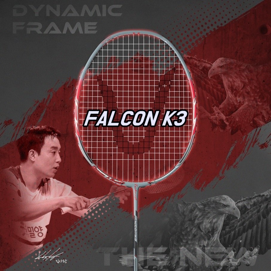 테크니스트 FALCON K3(4U) 팔콘 김사랑 배드민턴 라켓 파손 A/S 반값 할인 무제한 보상 추천, 1개 260,000원