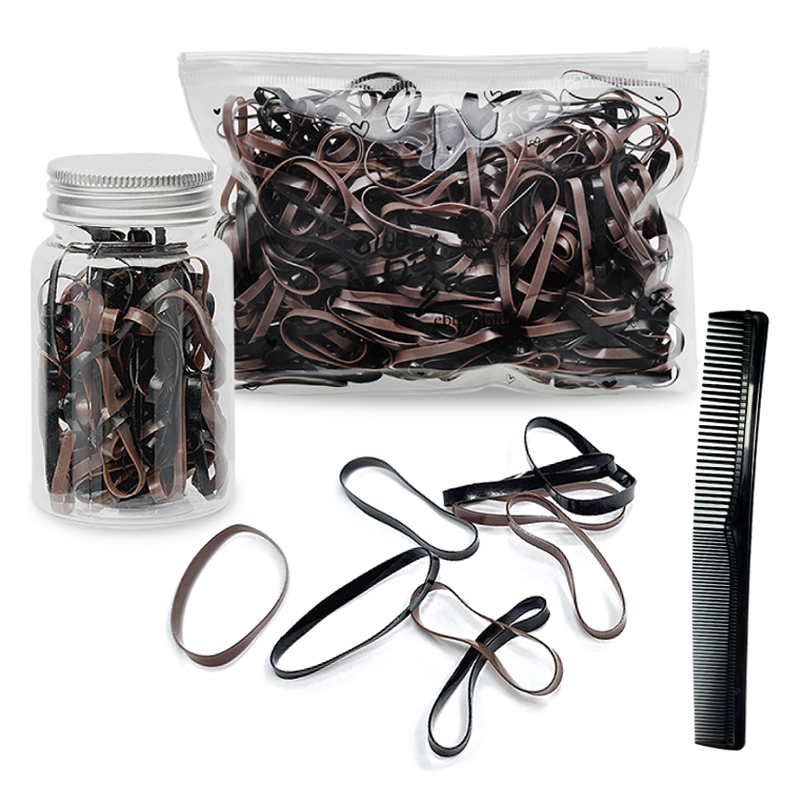 이쁨달다 야무진밴드 머리고무줄 대형 300p + 보틀 + 지퍼백 + 빗 TPU 세트 RK182 7,900원