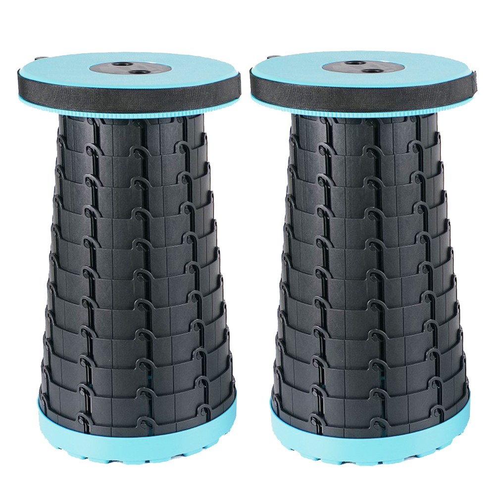 [TenTenPlus] TV홈쇼핑정품 코끼리 1초 휴대용 만능의자 12단 높이 조절 미끄럼방지 120kg까지 휴대용의자 캠핑의자 낚시의자 파라솔의자 야외의자 1초의자 접이식의자, 2개, SKY BLUE & BIACK 49,800원