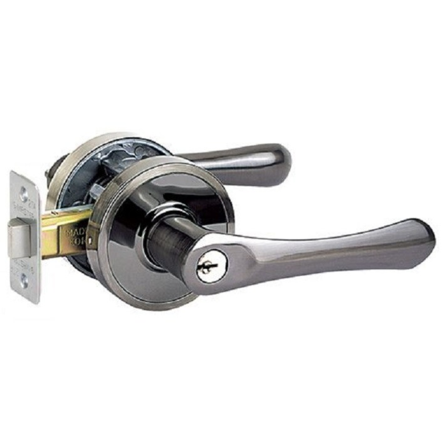 100% 국산 항균 녹 변색없는 흑진주도금 3100 E1 방문손잡이 문고리 레버 도어락 강력보안키3개 13,000원