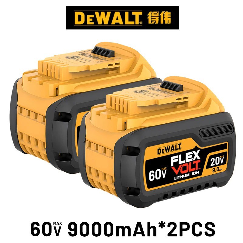 디월트 100% 배터리 20V/60V 6Ah 9Ah MAX 플렉스볼트 DCB606 DCB205 DCB206 DCB209 DCB182 호환 충전기 포함 전동공구용 109,900원