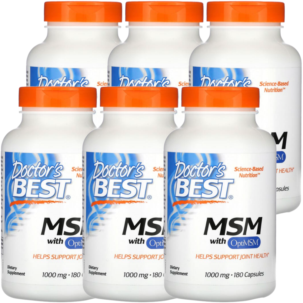 닥터스 베스트 6세트 MSM 1000mg 식물성 180 캡슐 식이 유황 옵티 엠에스엠 144,400원