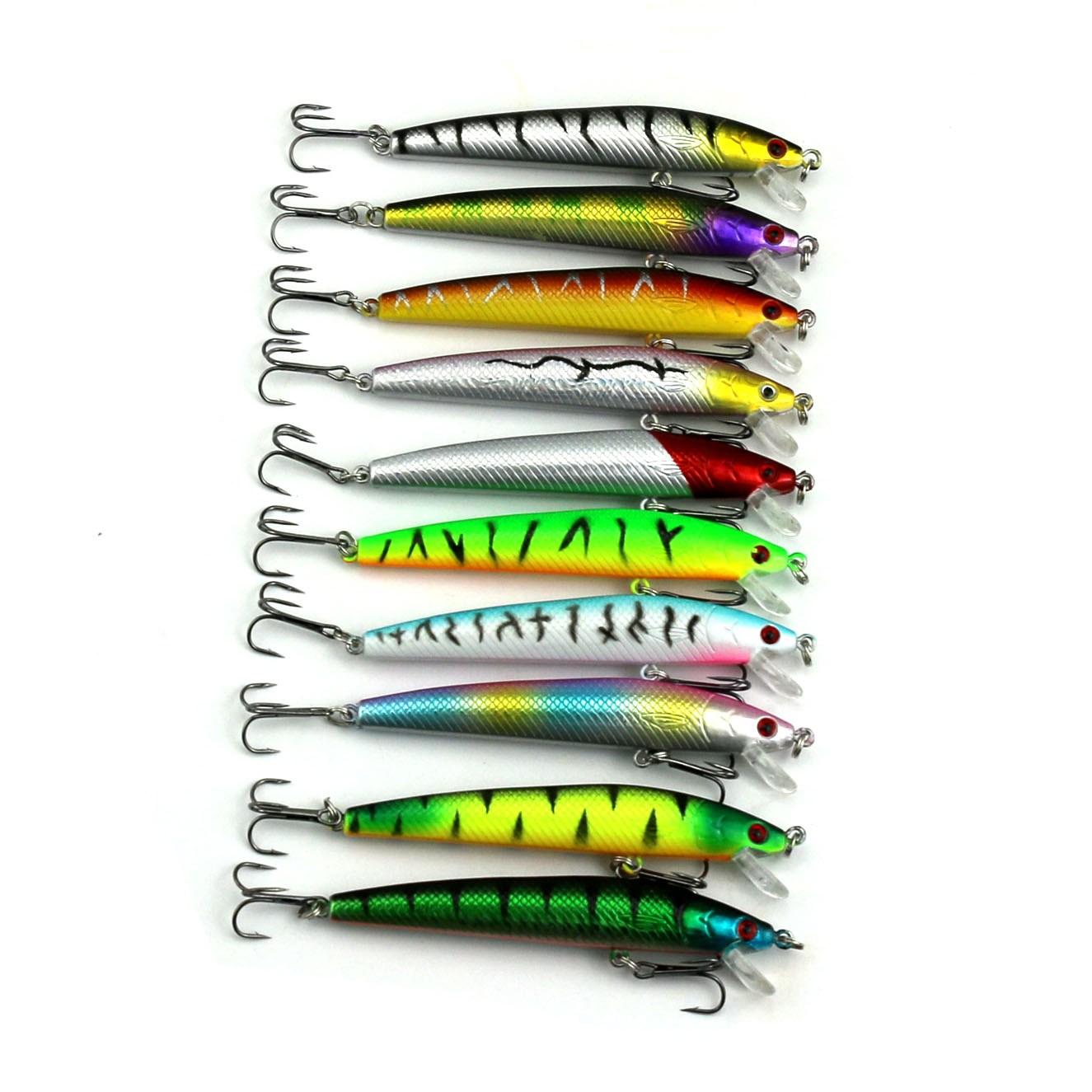 미노우 하드베이트10종 세트 루어 낚시용품 채비 미끼, 10개, 8.5g, 랜덤색상 20,000원