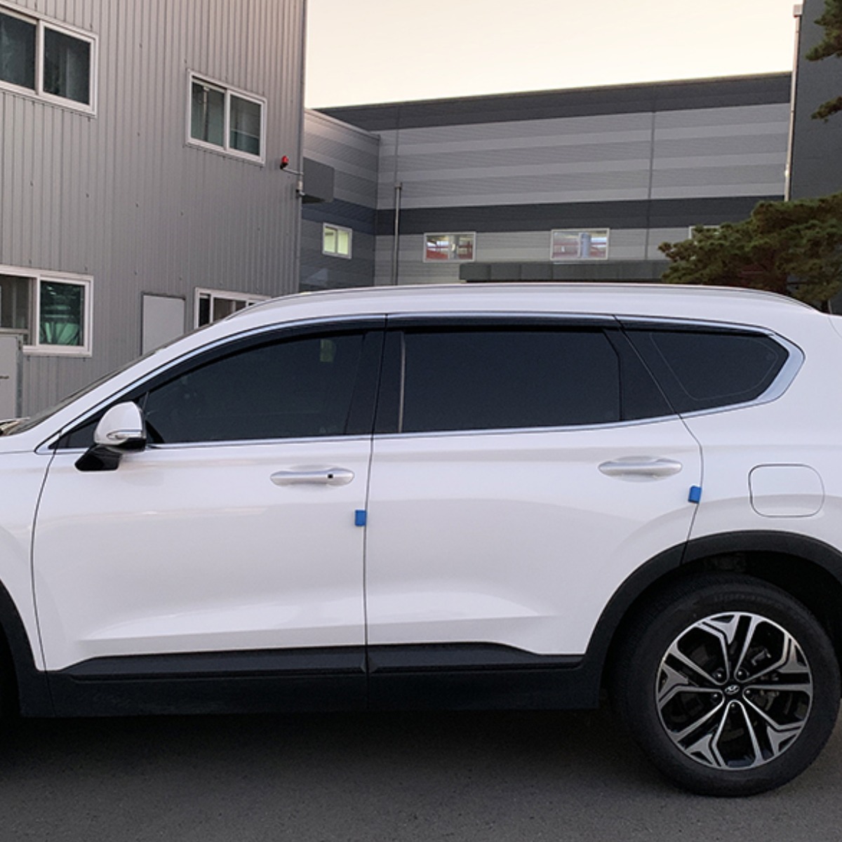 뭉구카 AC 싼타페 TM 블랙 다이아몬드 도어바이져 자동차 빗물받이 스모그바이저 차량 햇빛가리개 썬바이저 D983 6pcs 2018년~2022년, 크롬 블랙 투톤, 현대 싼타페 TM 98,800원