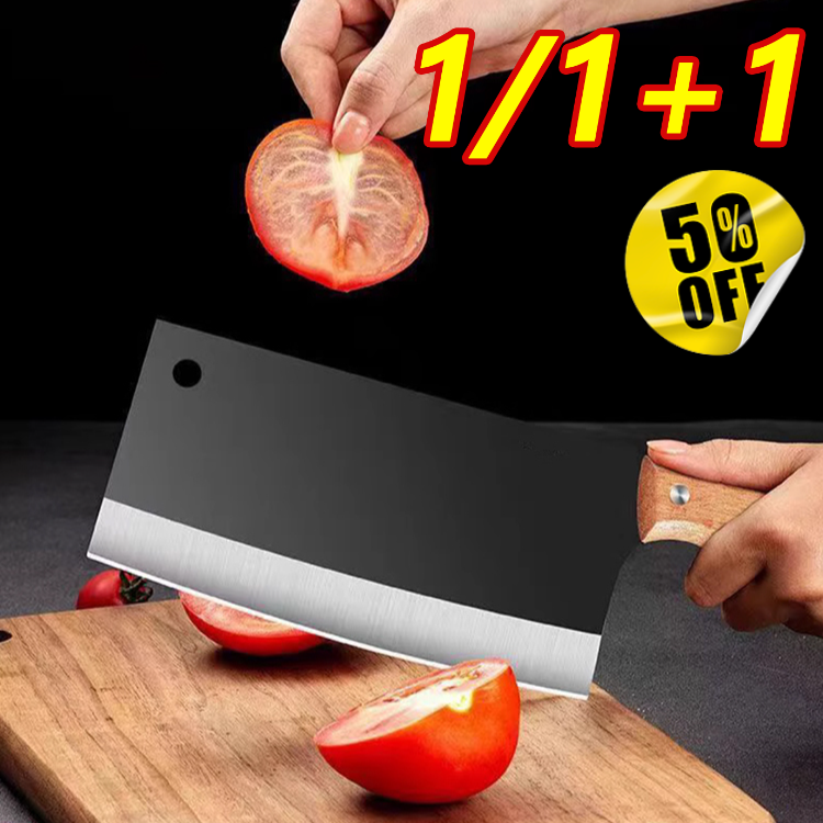 1/1+1 블랙 워리어 스테인리스 주방용칼 단조공예/예리함/내마모/내구성 중식도 스텐 다마스커스 칼 원목손잡이 20,000원