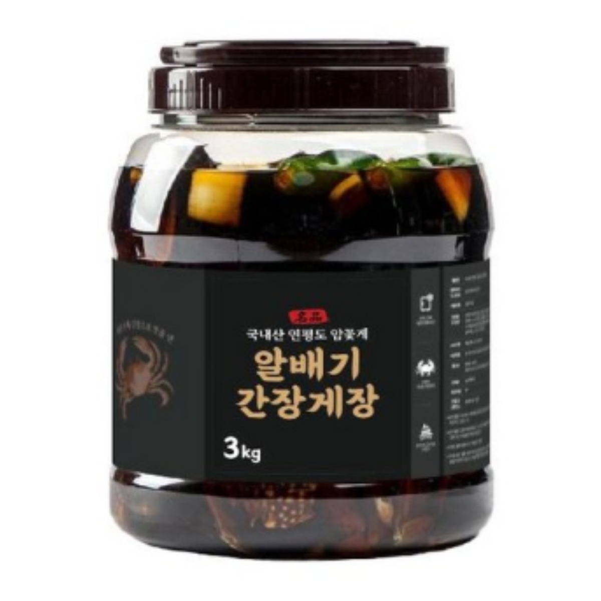 푸른마을 연평도 국내산 프리미엄 알배기 간장게장 중사이즈, 1박스, 3kg 49,900원