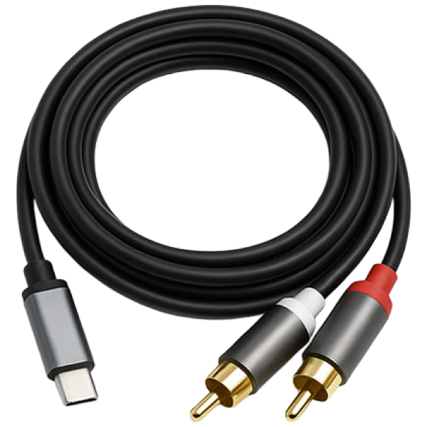 ESPICA USB C타입 TO 2RCA 오디오 케이블 변환케이블 C TO RCA Y케이블 1.5M, 1개 8,190원