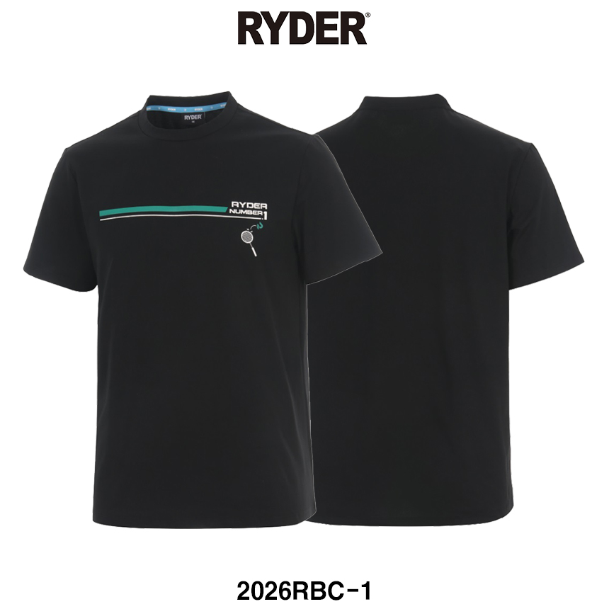 라이더 배드민턴 기획 코튼라이크 반팔 상의 티셔츠 블랙 2026RBC-1 남성 여성 남녀공용 30,000원