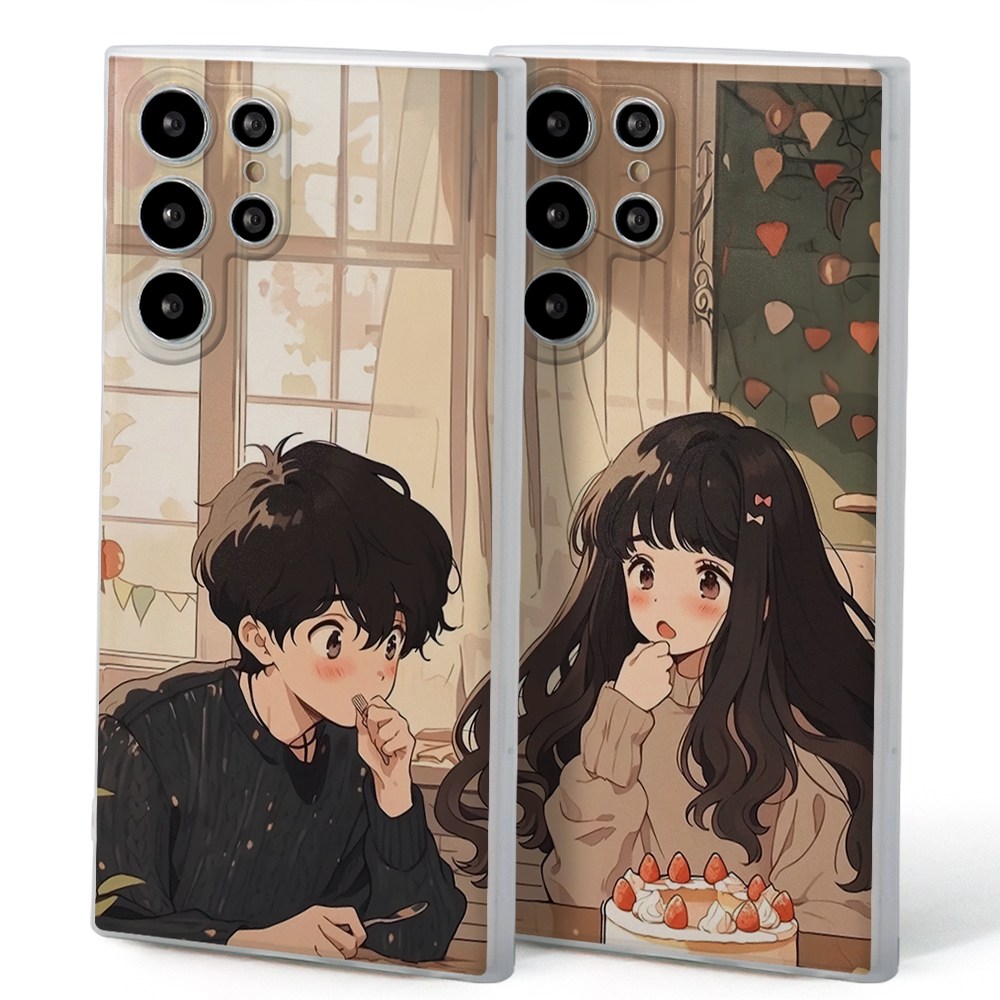 카페 데이트 커플 케이스 아이폰 갤럭시 반투명 젤리 BT09,BT10 8,800원