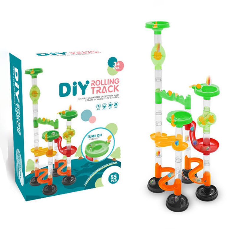 아쿠아레일블록55pcs 마블런 구슬굴리기 장난감 블록 롤러코스터 돌애기 선물, 1개 21,000원