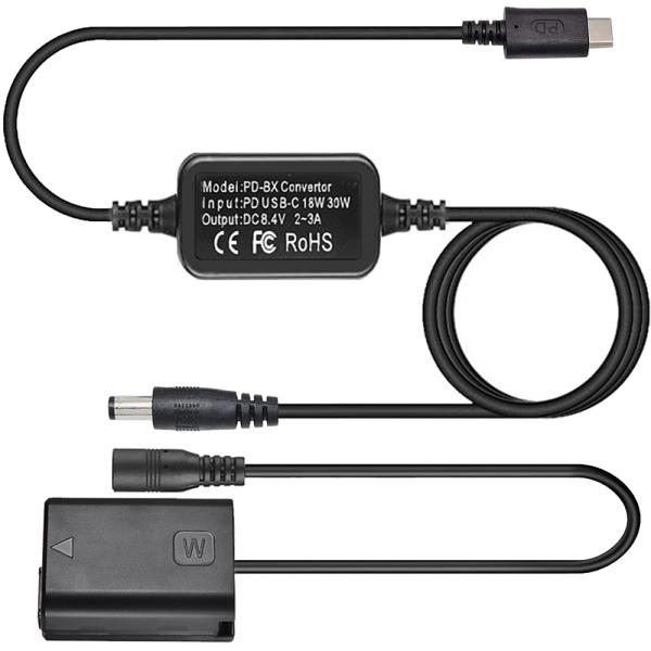 AC-PW20 DC 커플러 USB-C 전원 어댑터 세트 소니 호환 알파 A6500 RX10 카메라용 33,500원
