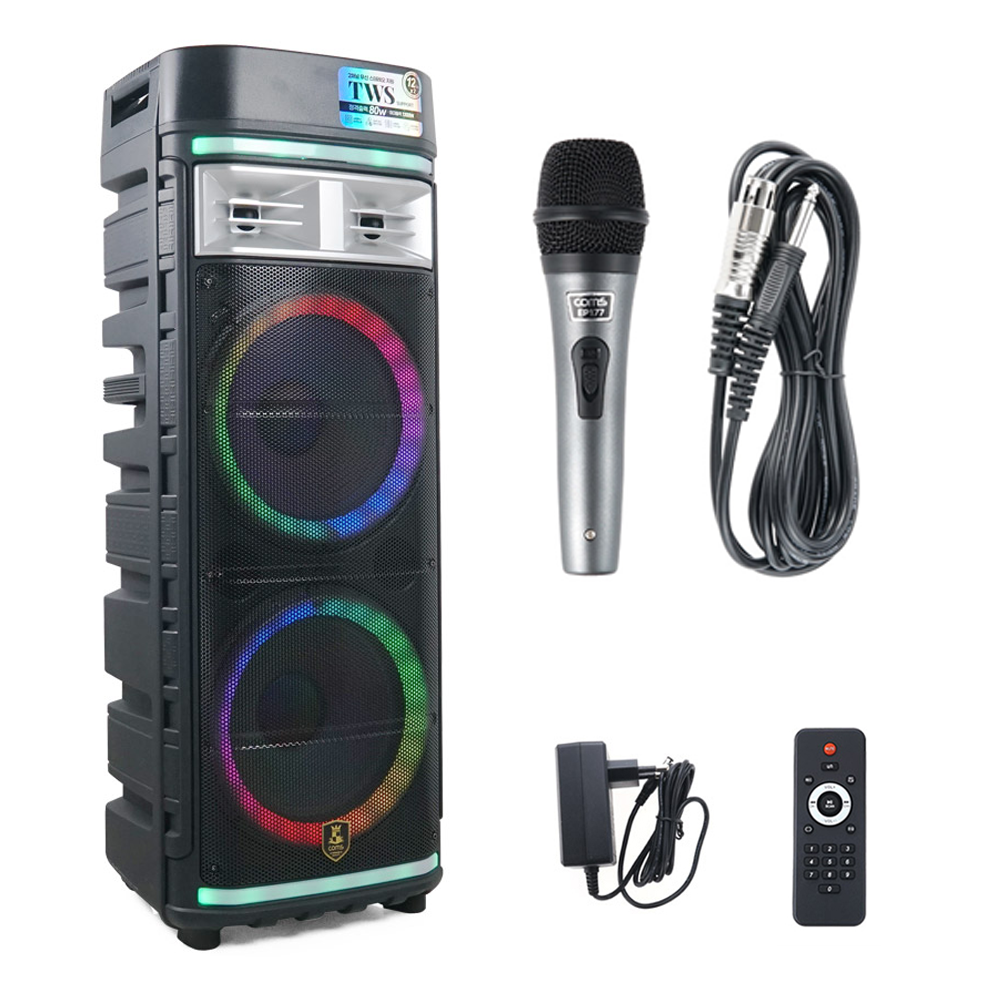 이동식 블루투스 무선 파티박스 버스킹 앰프 스피커 + 노래방 마이크 CR500세트, CR500E 스피커+유선마이크 1개 359,900원