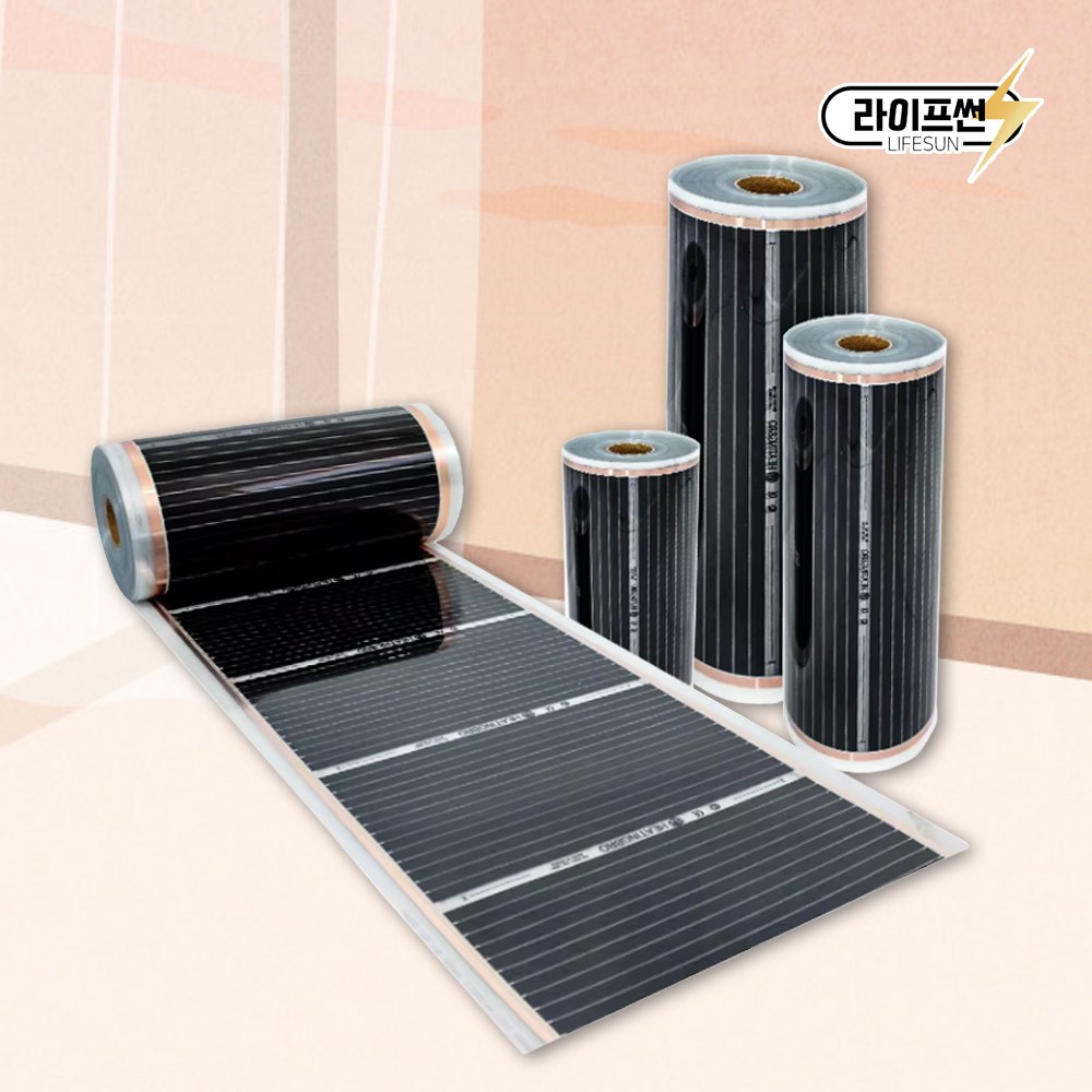 PTC 필름난방 원적외선 전기필름 1M 재단판매 셀프시공 바닥난방 히팅 (부자재+조절기 미포함) 3,200원