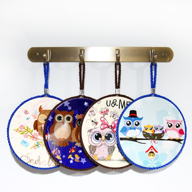 북유럽부엉이냄비받침대 1+1 원형냄비받침 도자기냄비받침 예쁜주방용품, 부엉이냄비받침대(랜덤색), 2개 6,900원