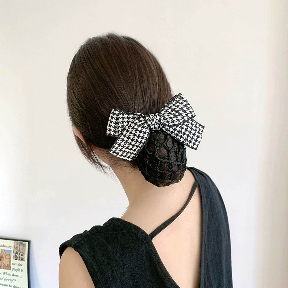 스타일플래닛 체크 리본 굵은 머리망 4,990원