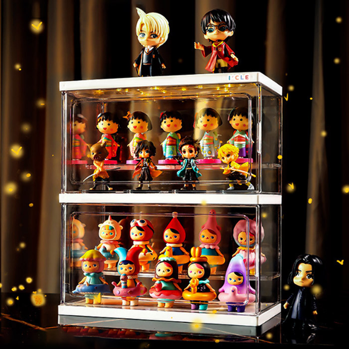 아이끌레 어셈블 클리어 피규어 장식장 2단 화이트 13,710원
