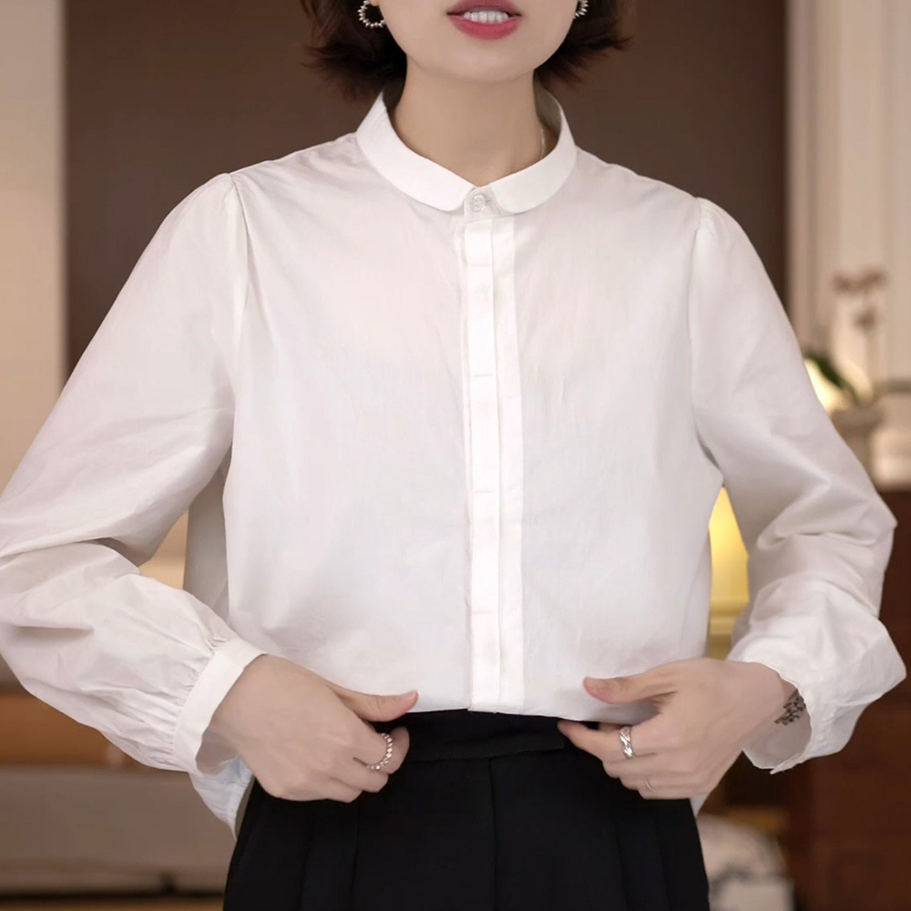 봄 가을 입체 컷팅 분위기로 스타일리쉬하게 코디하기 좋은 캐주얼 여성 셔츠 31,600원