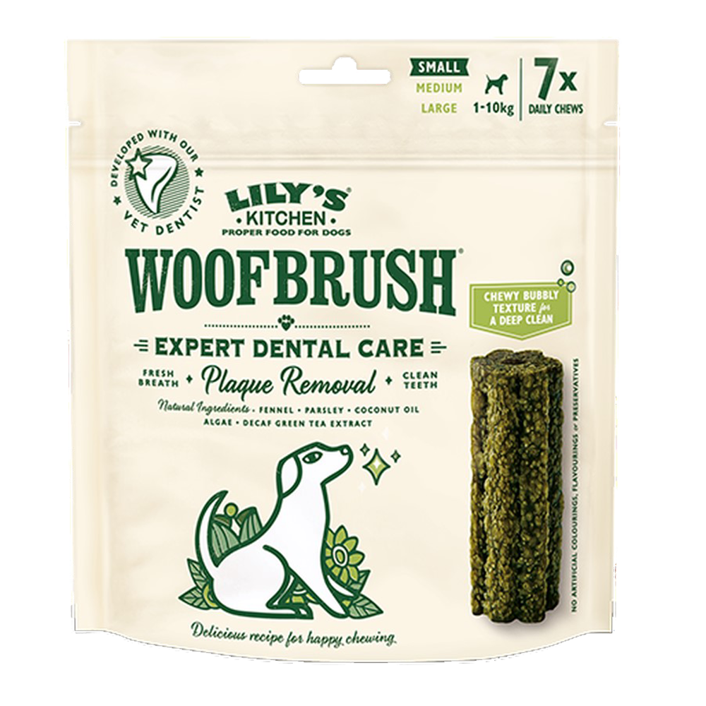 LK 릴리스키친 우프브러쉬 스몰 강아지 덴탈껌 비건 구강케어, 1개, 154g, 구강청결 17,000원