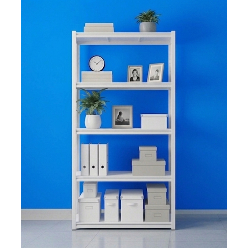 노마드랙 무볼트 철제선반 5단 조립식 앵글 랙 베란다 다용도실 펜트리 창고 수납 정리, 5단, 앵글색상_블랙 57,000원