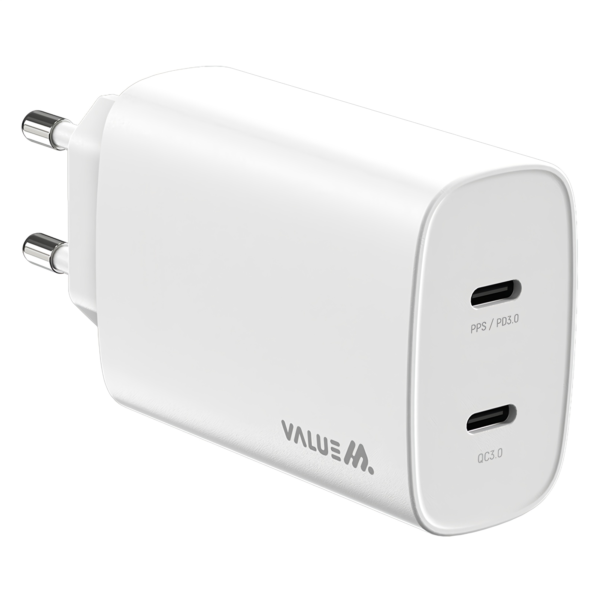 밸류엠 PD 40W 2포트 PPS 초고속 C타입 유선멀티충전기, 화이트, 1개 12,900원