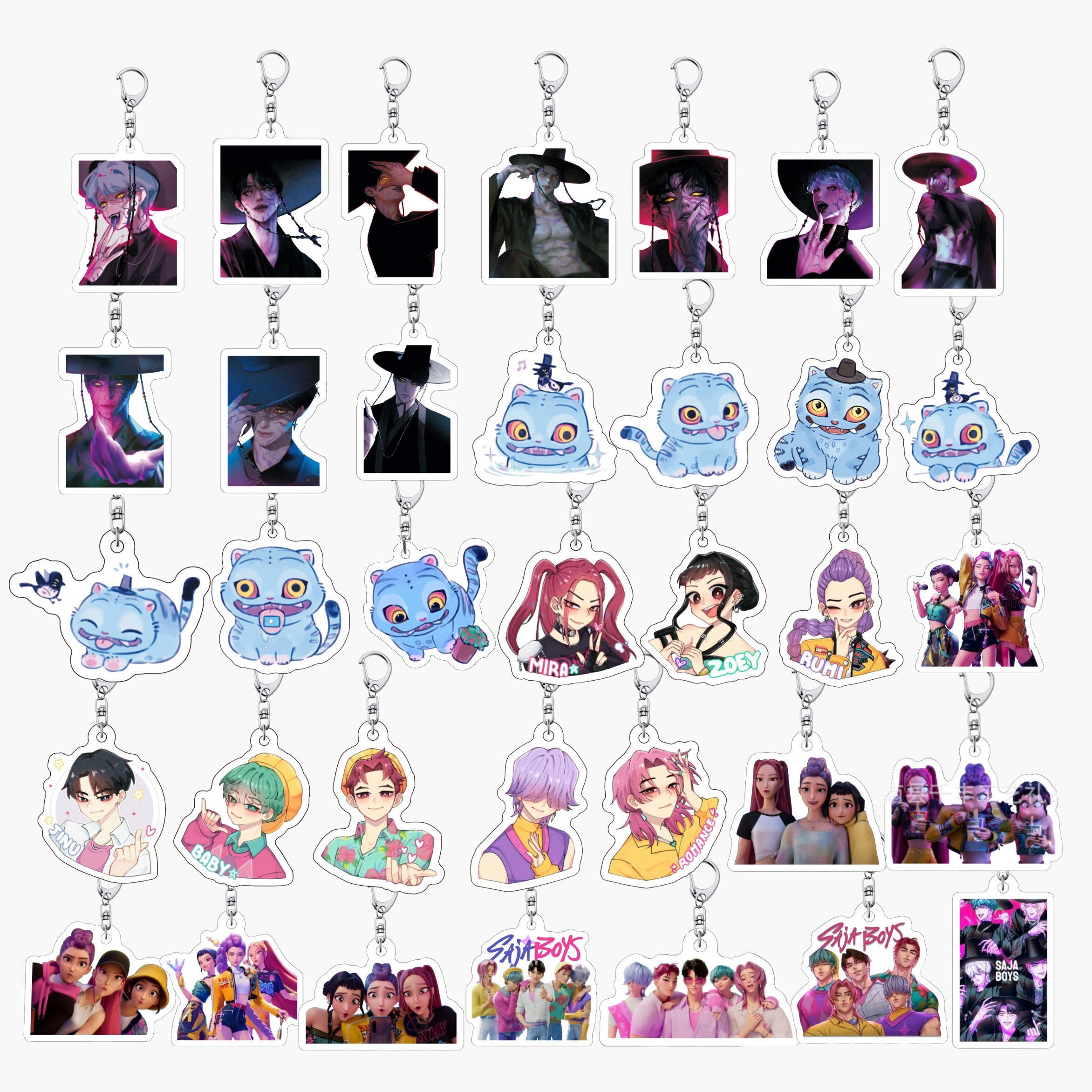 케이팝 데몬 헌터스 아크릴 키링 케데몬 굿즈 39종 세트, 1세트, 혼합색상, 현재가 26,900원