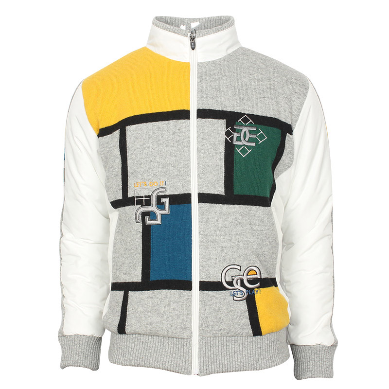 업그레이드//그렌에코 ges24305_new 남성 컬러 배색 니트 방풍 점퍼/4온스/안감/겨울아우터 173,600원