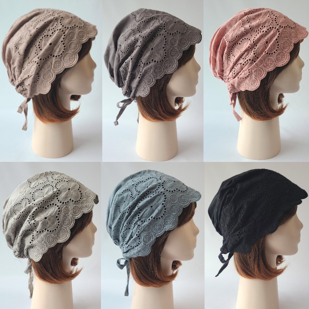 강록이네 예쁜여성두건 사계절 면 항암모자 실내 위생 요리 여자두건 19,600원