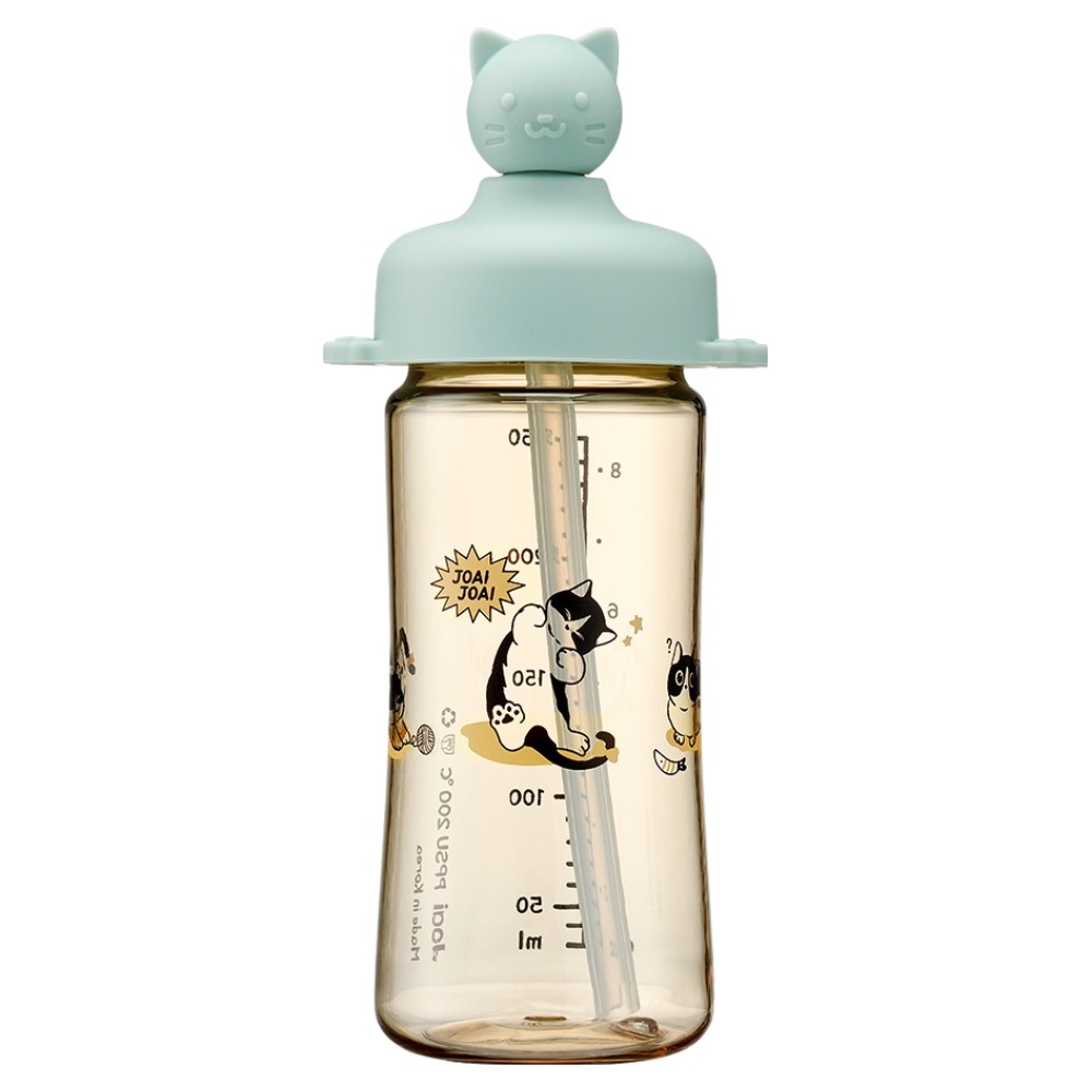 조아이 냥이 실리콘 토퍼 빨대컵, 250ml, 1세트, 민트 21,900원