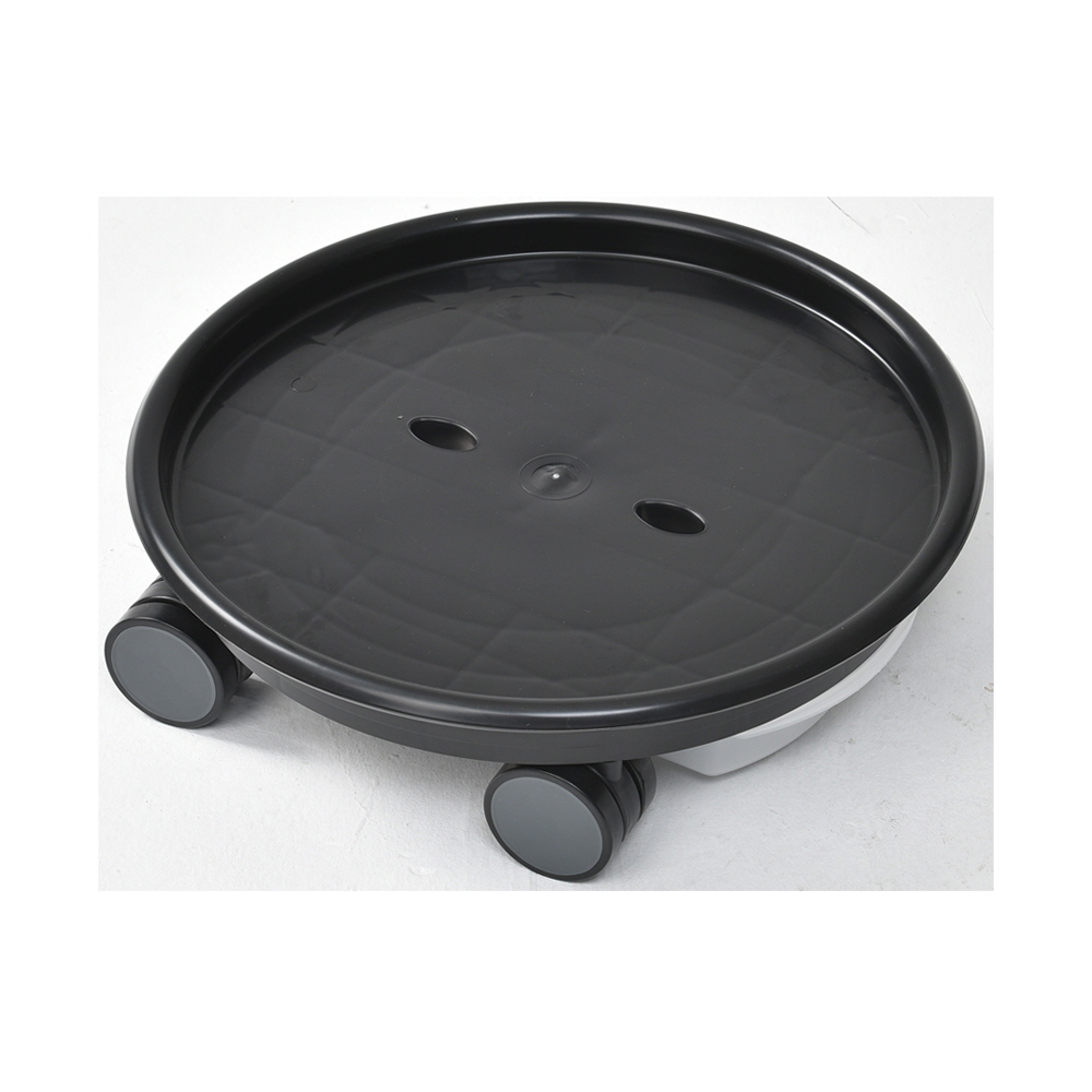 모두다 플라스틱 화분 물받이 받침대 정리대 센스 이동식물받침 원형 6호 흑색 8,500원