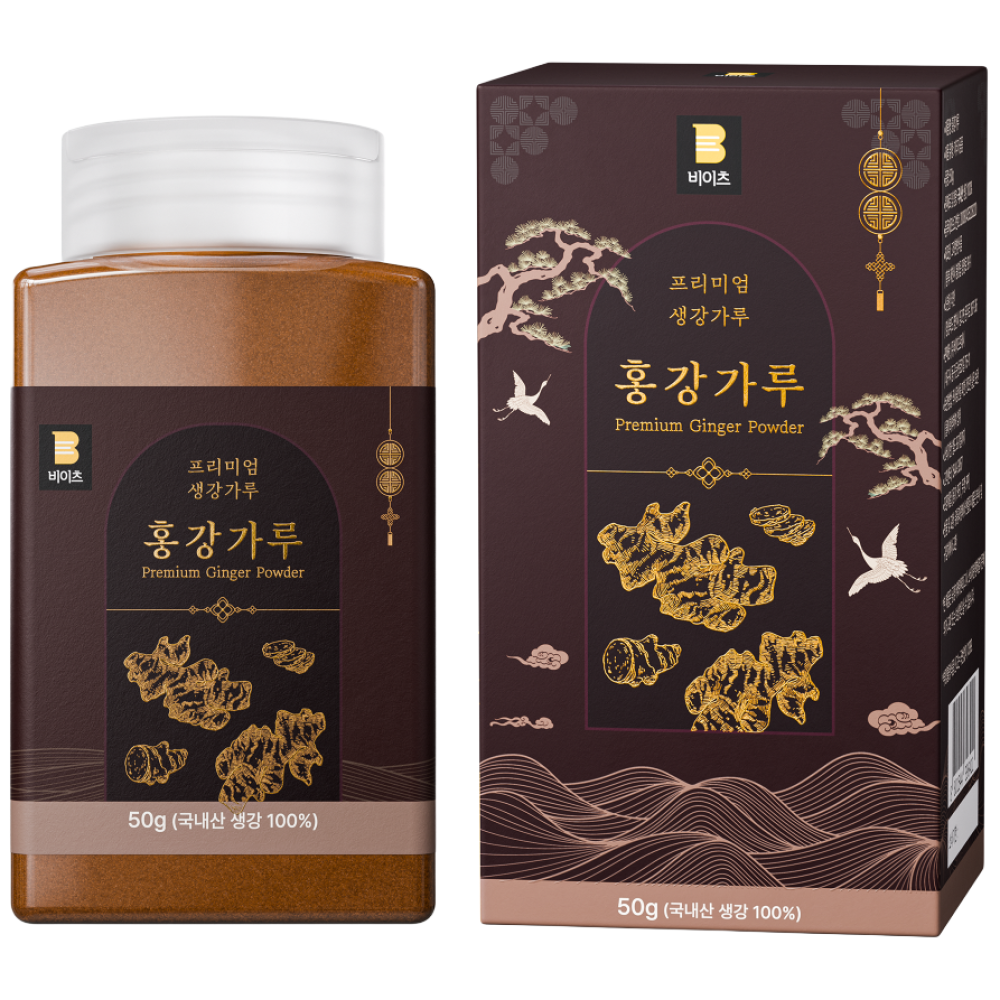 [쇼가올 29배, 프리미엄 생강가루] 비이츠 홍강가루 국산 100%, 1개, 50g 25,900원