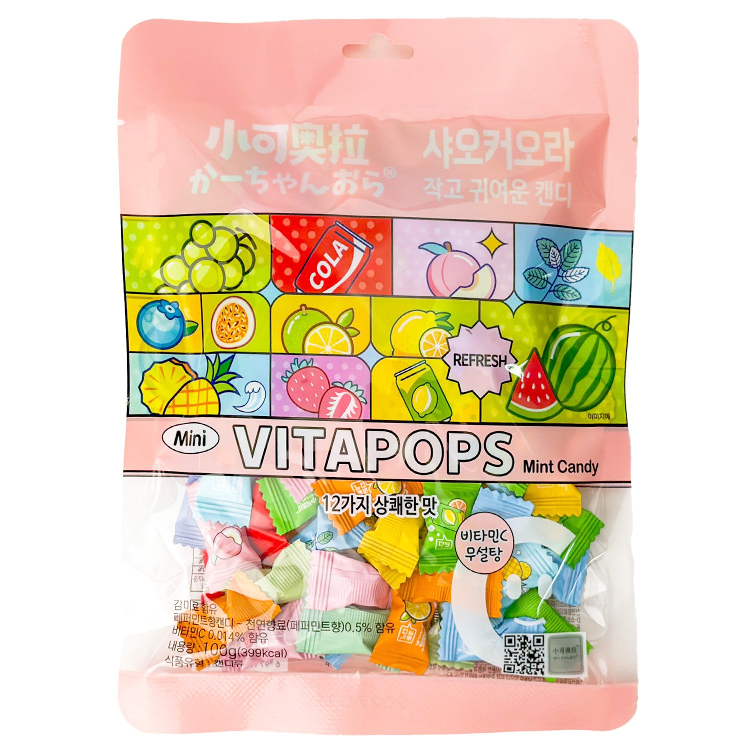 [공식수입 정품] 샤오커오라 캔디 베트남 사탕 간식 무설탕 알사탕 개별포장 비타민C 5,800원