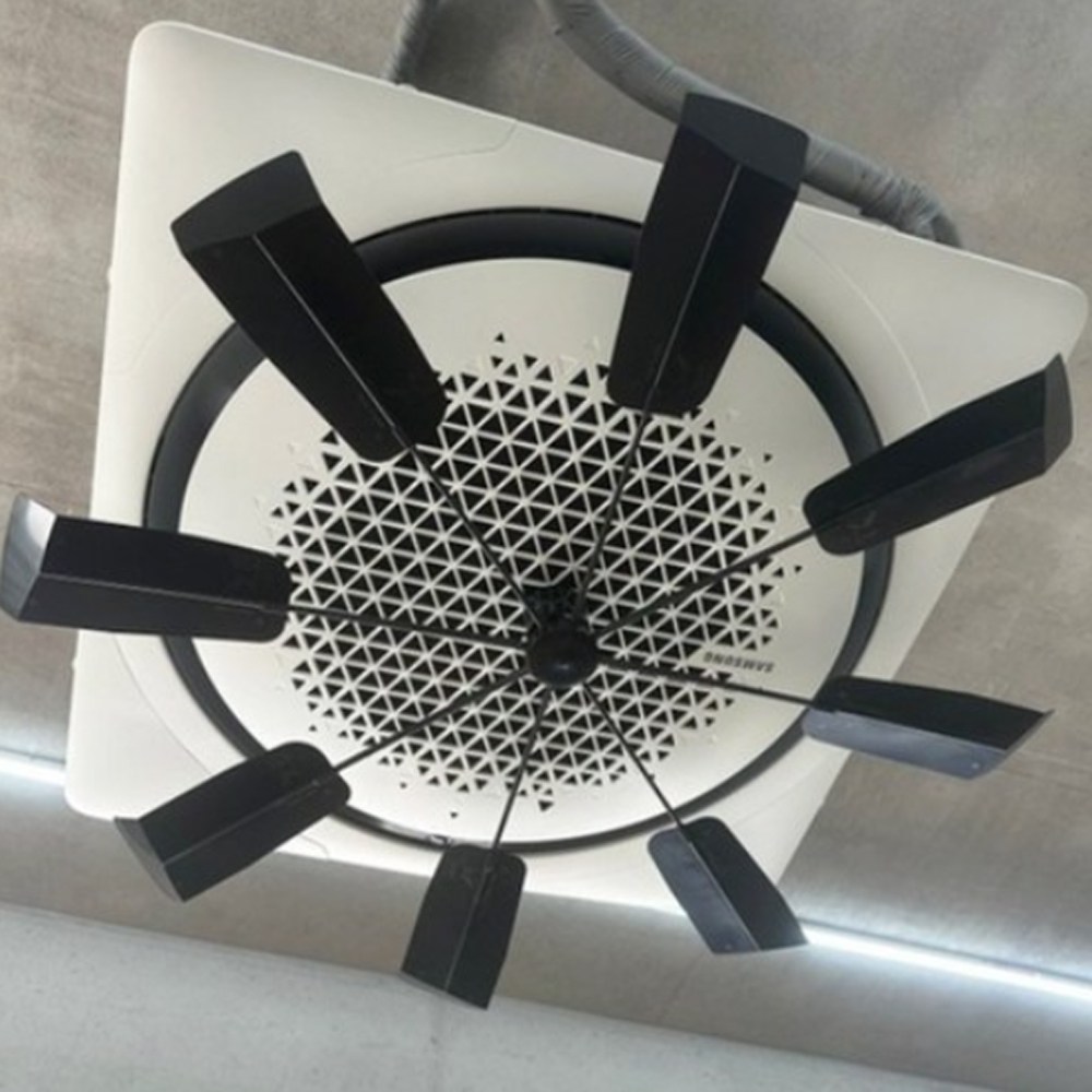 천장형 에어컨실링팬 시스템 무동력바람개비 날개 순환팬 가드 프로펠러 바람막이, 1개, 02 검정색 19,900원