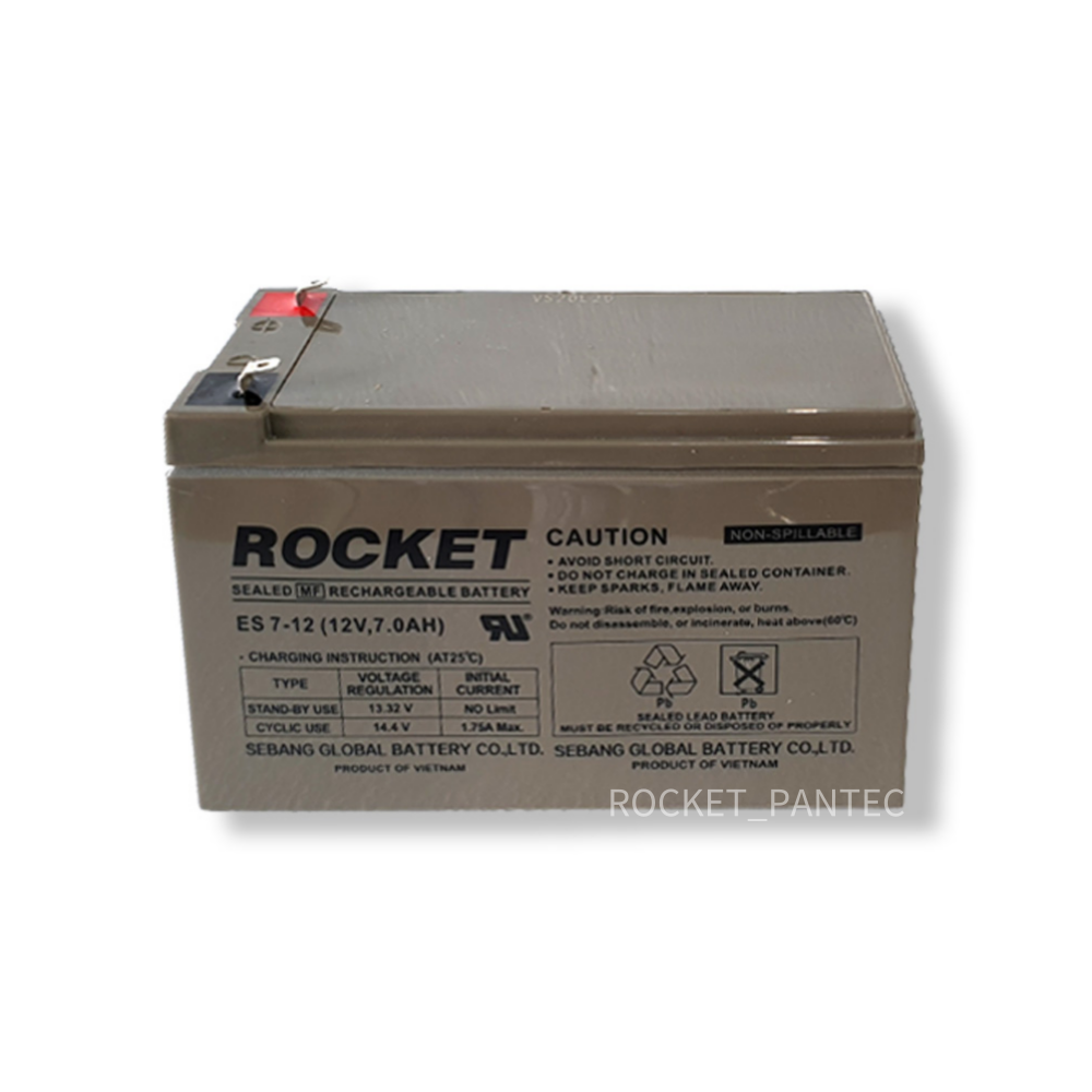 로케트배터리 ES7-12(F1) *단자크기 확인 필수* (12V 7Ah) 산업용 UPS 전동차 밧데리 16,500원