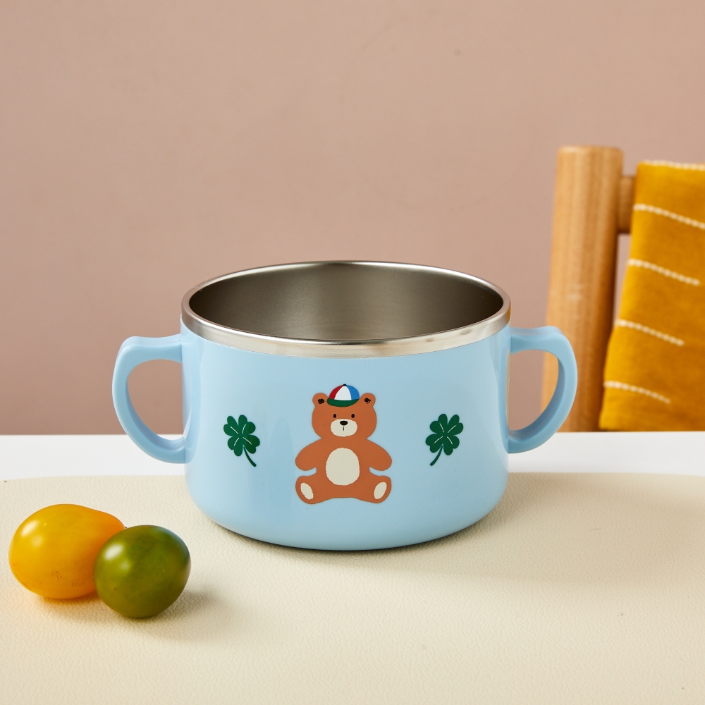 모던하우스 이중스텐 논슬립 럭키베어 깊은면기 17.5cm, 혼합색상, 1개 11,900원