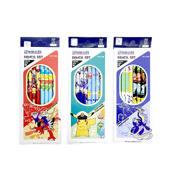 에리트 포켓몬스터 연필세트 8자루, 20포켓몬연필 단품 2,000원