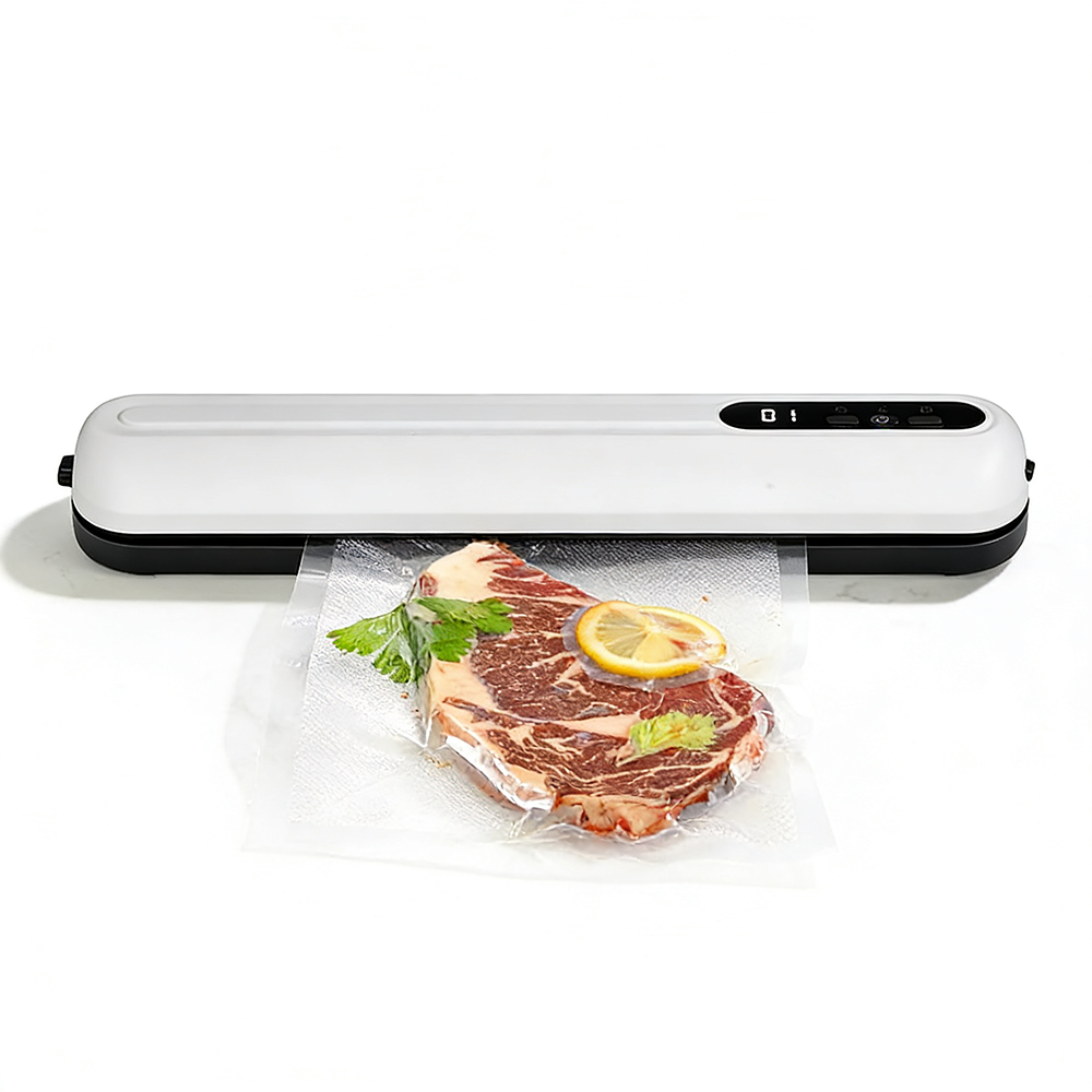 자칠 무선 진공 포장기 소형 가정용 진공기 건식/습식 겸용 식품 포장 식품 보관기 진공 포장기, 화이트, 현재가 35,800원