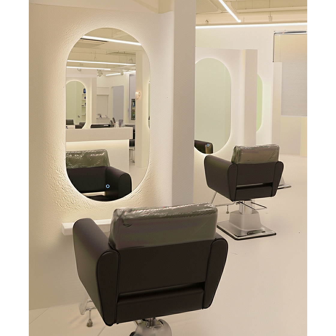 미용실 경대 대형거울 양타원 600X1200 LED 조명거울 129,500원