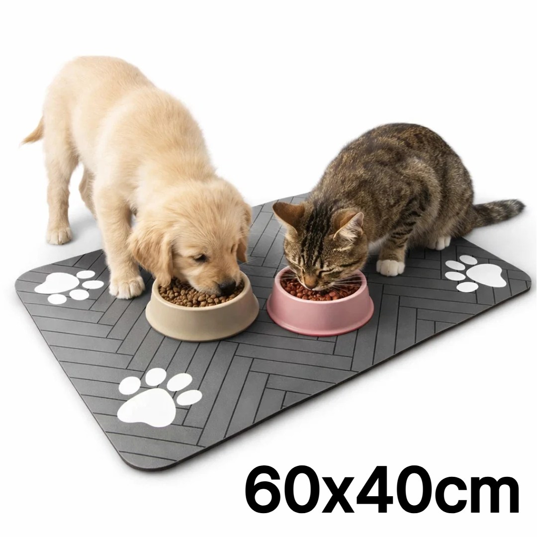 에이트몰 물기흡수 고양이 강아지 식기매트, 1개, 블랙 60x40cm 8,000원