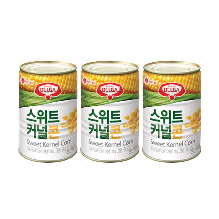 롯데 스위트콘 410gX3개 기획 콘치즈 안주 옥수수 캔통조림 고소한 식재료, 410g, 3개 7,700원