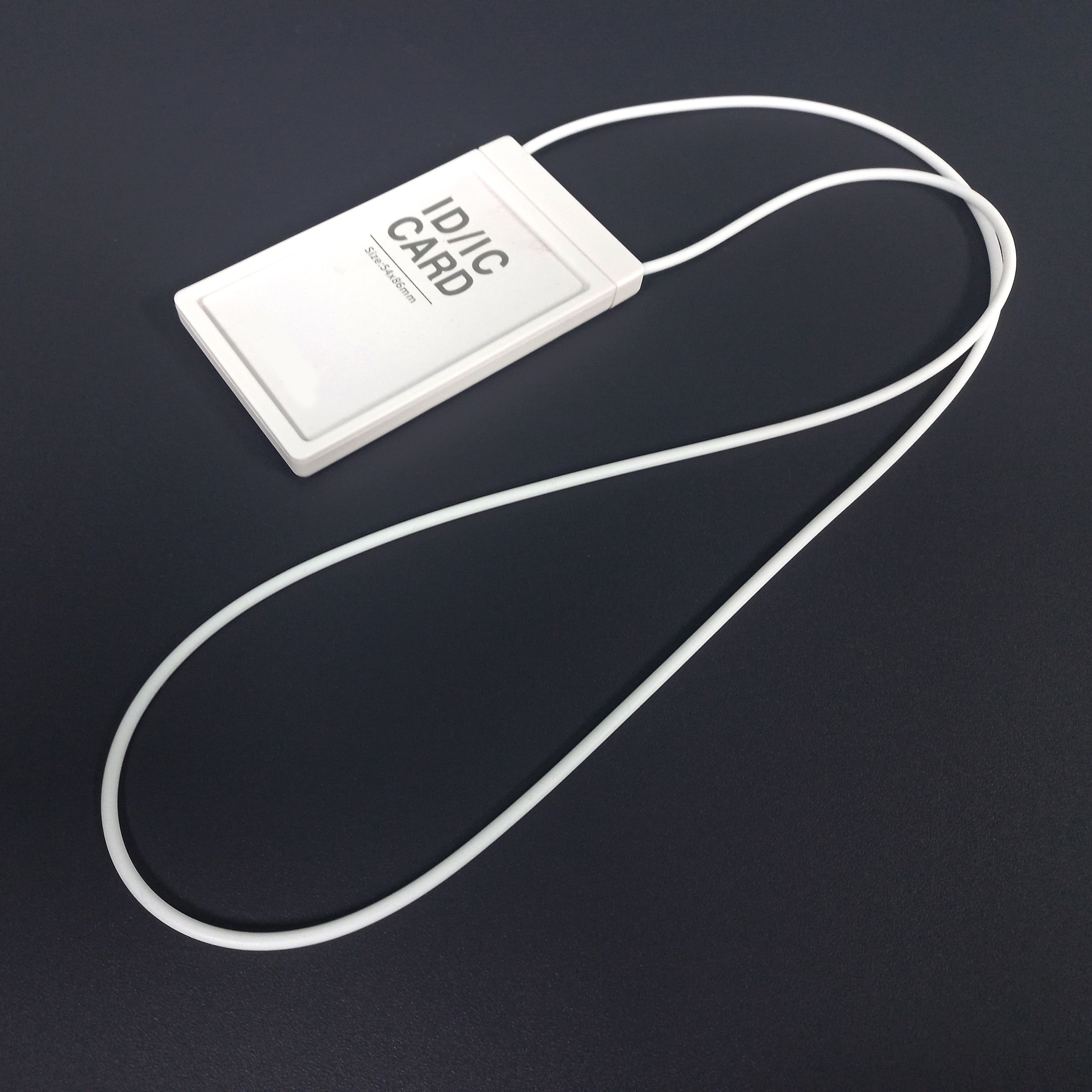 릴 사원증 케이스 ID 목걸이줄 실리콘 명찰 출입증, 1개, 화이트 7,500원