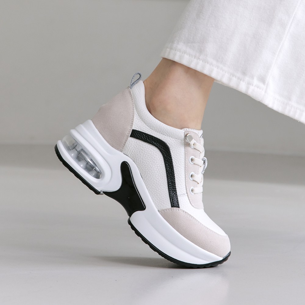 슈리오 여성 트렌디 에어쿠션 키높이 스니커즈 7cm 51,900원