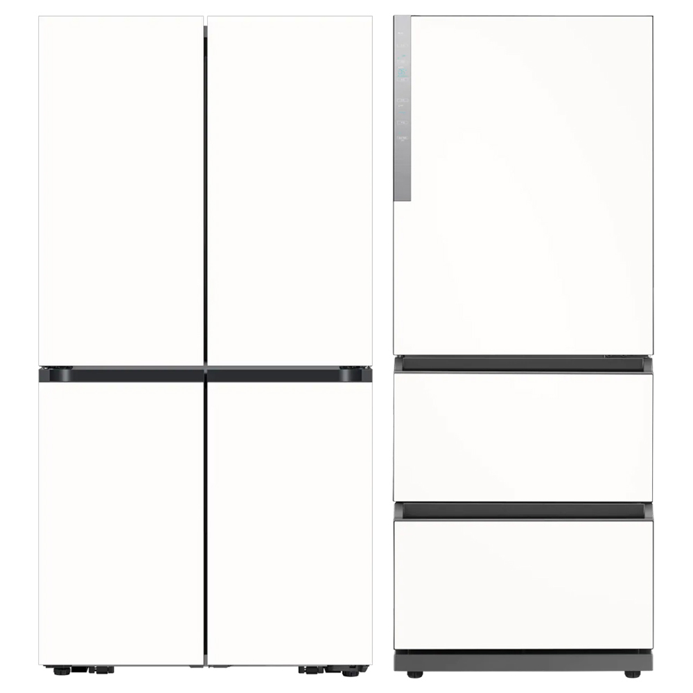 삼성전자 Bespoke AI 905L 4도어 냉장고 +  328L 4도어 김치냉장고 세트 방문설치 3,103,020원