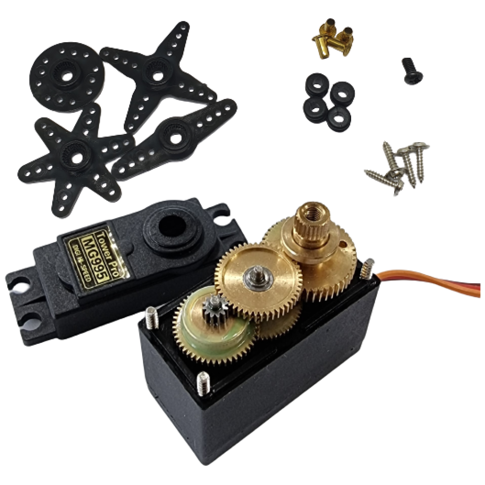 아두이노 서보 모터 MG995 풀 메탈 기어 360도, 1개 9,000원