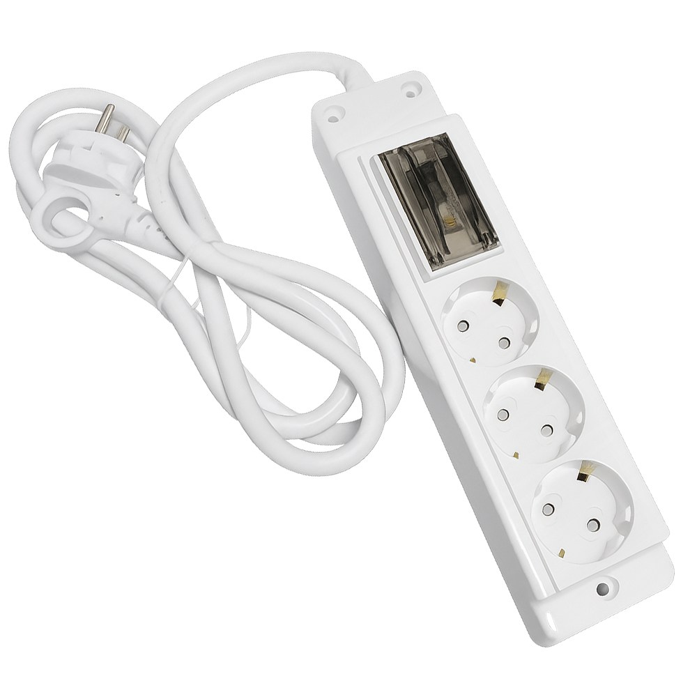 국산 현대 대용량 4000W 3구 누전차단 고용량 멀티탭 냉방기 난방기 대형가전 냉장고 에어컨 전용 콘센트, 1개, 화이트, 1.5m 30,500원