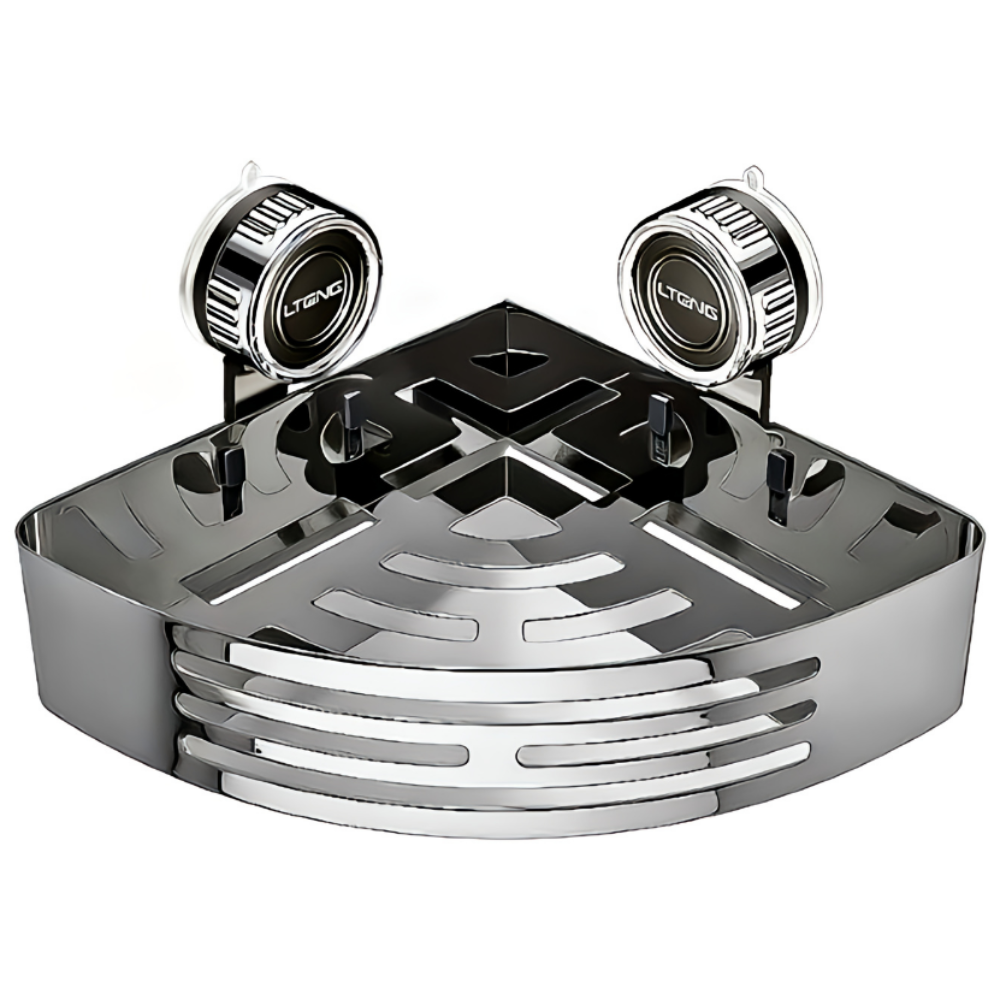 EROOMZ 무타공 진공흡착 스테인레스 욕실 코너선반, 현재가 44,900원