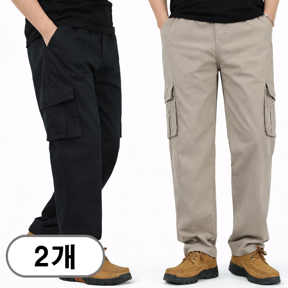 차쿠 1+1 남성 카고바지 낚시바지 면바지 캐주얼 아웃도어바지 중년바지 빅사이즈 34,800원