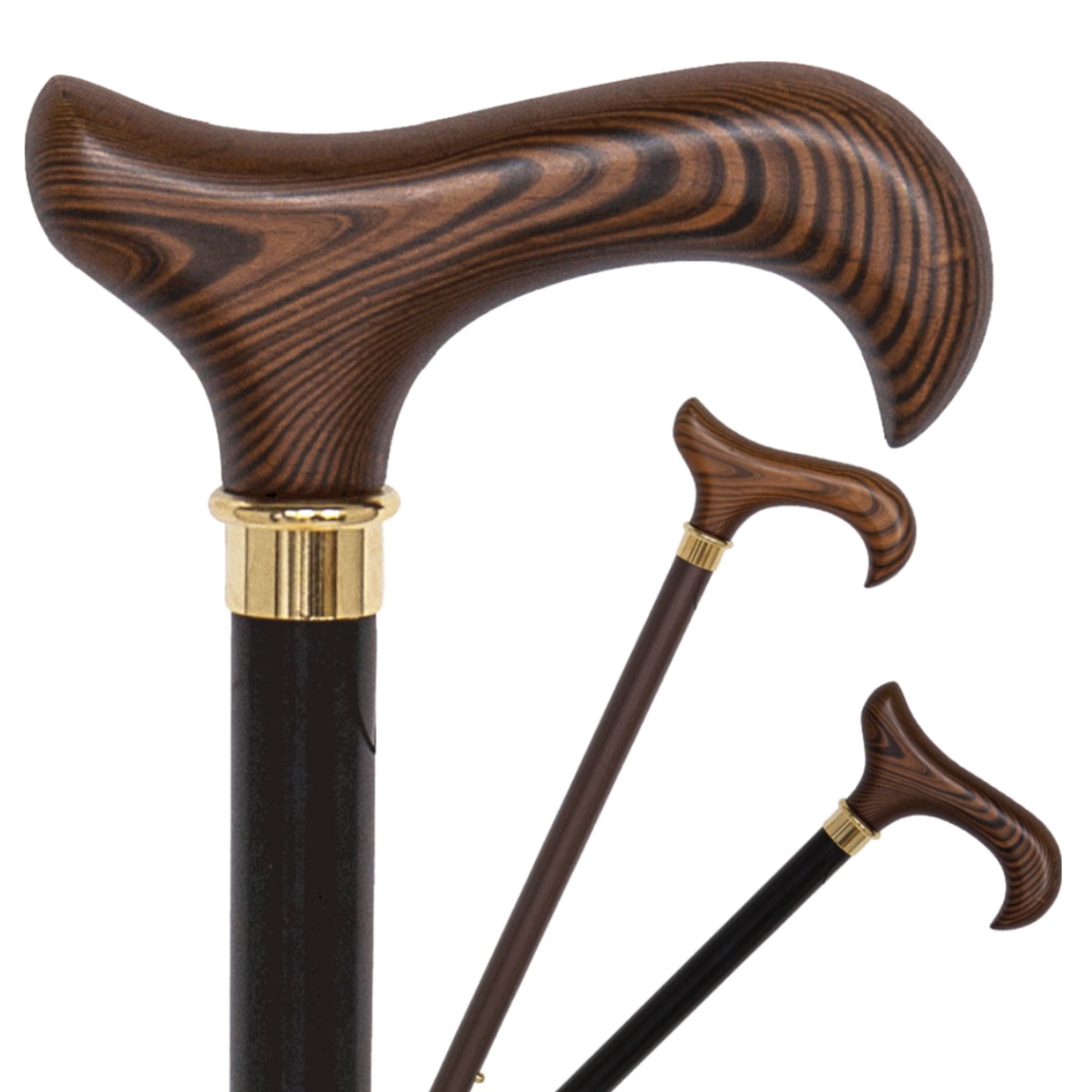독일 오쎈버그 갈색우든더비 길이조절식 지팡이 (11623), 브론즈 컬러, 1개 105,000원